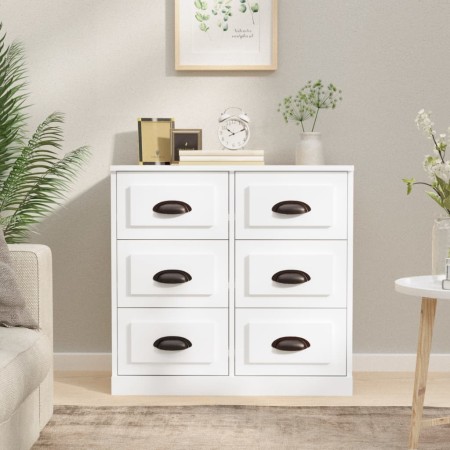 Weißes Sperrholz-Sideboard 70x35,5x67,5 cm von vidaXL, Sideboards - Ref: Foro24-816432, Preis: 107,21 €, Rabatt: %