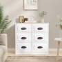 Weißes Sperrholz-Sideboard 70x35,5x67,5 cm von vidaXL, Sideboards - Ref: Foro24-816432, Preis: 107,21 €, Rabatt: %