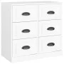 Weißes Sperrholz-Sideboard 70x35,5x67,5 cm von vidaXL, Sideboards - Ref: Foro24-816432, Preis: 106,01 €, Rabatt: %