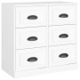 Weißes Sperrholz-Sideboard 70x35,5x67,5 cm von vidaXL, Sideboards - Ref: Foro24-816432, Preis: 107,21 €, Rabatt: %