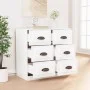 Weißes Sperrholz-Sideboard 70x35,5x67,5 cm von vidaXL, Sideboards - Ref: Foro24-816432, Preis: 106,01 €, Rabatt: %