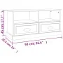 Schwarzer TV-Schrank aus Sperrholz, 93 x 35,5 x 45 cm von vidaXL, TV-Möbel - Ref: Foro24-816465, Preis: 54,58 €, Rabatt: %