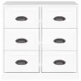 Weißes Sperrholz-Sideboard 70x35,5x67,5 cm von vidaXL, Sideboards - Ref: Foro24-816432, Preis: 106,01 €, Rabatt: %