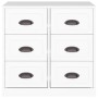 Weißes Sperrholz-Sideboard 70x35,5x67,5 cm von vidaXL, Sideboards - Ref: Foro24-816432, Preis: 107,21 €, Rabatt: %