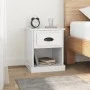 Nachttisch aus glänzend weißem Sperrholz, 39 x 39 x 47,5 cm von vidaXL, Nachttische - Ref: Foro24-816132, Preis: 38,30 €, Rab...