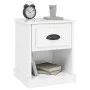 Nachttisch aus glänzend weißem Sperrholz, 39 x 39 x 47,5 cm von vidaXL, Nachttische - Ref: Foro24-816132, Preis: 38,30 €, Rab...