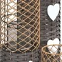 Kerzenhalter 3 Einheiten aus grauem Korbgeflecht von vidaXL, Kronleuchter - Ref: Foro24-364360, Preis: 84,65 €, Rabatt: %