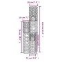 Kerzenhalter 3 Einheiten aus grauem Korbgeflecht von vidaXL, Kronleuchter - Ref: Foro24-364360, Preis: 84,65 €, Rabatt: %
