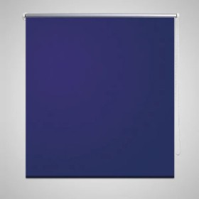 Persiana estor opaco enrollable azul marino 160x175 cm