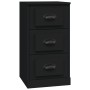 Aparador de madera contrachapada negro 36x35,5x67,5 cm de vidaXL, Aparadores - Ref: Foro24-816217, Precio: 60,31 €, Descuento: %