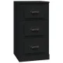 Aparador de madera contrachapada negro 36x35,5x67,5 cm de vidaXL, Aparadores - Ref: Foro24-816217, Precio: 59,59 €, Descuento: %