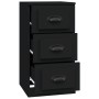 Aparador de madera contrachapada negro 36x35,5x67,5 cm de vidaXL, Aparadores - Ref: Foro24-816217, Precio: 60,31 €, Descuento: %