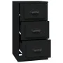 Aparador de madera contrachapada negro 36x35,5x67,5 cm de vidaXL, Aparadores - Ref: Foro24-816217, Precio: 59,59 €, Descuento: %