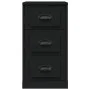 Aparador de madera contrachapada negro 36x35,5x67,5 cm de vidaXL, Aparadores - Ref: Foro24-816217, Precio: 59,59 €, Descuento: %