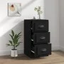Black plywood sideboard 36x35.5x67.5 cm by vidaXL, Sideboards - Ref: Foro24-816217, Price: 59,59 €, Discount: %