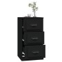 Aparador de madera contrachapada negro 36x35,5x67,5 cm de vidaXL, Aparadores - Ref: Foro24-816217, Precio: 60,31 €, Descuento: %