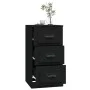 Black plywood sideboard 36x35.5x67.5 cm by vidaXL, Sideboards - Ref: Foro24-816217, Price: 59,59 €, Discount: %