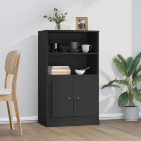 Black plywood sideboard 60x35.5x103.5 cm by vidaXL, Sideboards - Ref: Foro24-816313, Price: 83,27 €, Discount: %