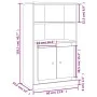 Sideboard aus schwarzem Sperrholz 60x35,5x103,5 cm von vidaXL, Sideboards - Ref: Foro24-816313, Preis: 83,41 €, Rabatt: %