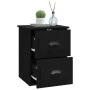 Wall bedside tables 2 pcs black 41.5x36x53 cm by vidaXL, Nightstands - Ref: Foro24-816395, Price: 64,29 €, Discount: %