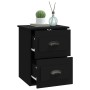 Wand-Nachttische 2 Stück schwarz 41,5x36x53 cm von vidaXL, Nachttische - Ref: Foro24-816395, Preis: 64,87 €, Rabatt: %