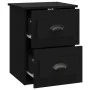 Wall bedside tables 2 pcs black 41.5x36x53 cm by vidaXL, Nightstands - Ref: Foro24-816395, Price: 64,29 €, Discount: %