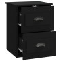 Wand-Nachttische 2 Stück schwarz 41,5x36x53 cm von vidaXL, Nachttische - Ref: Foro24-816395, Preis: 64,87 €, Rabatt: %