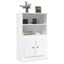 Hochglanzweißes Sperrholz-Sideboard 60 x 35,5 x 103,5 cm von vidaXL, Sideboards - Ref: Foro24-816314, Preis: 88,73 €, Rabatt: %