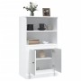 Hochglanzweißes Sperrholz-Sideboard 60 x 35,5 x 103,5 cm von vidaXL, Sideboards - Ref: Foro24-816314, Preis: 89,72 €, Rabatt: %