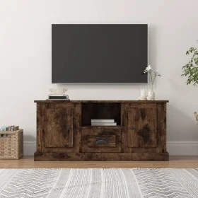 TV-Schrank aus geräuchertem Eichensperrholz, 100 x 35,5 x 45 cm von vidaXL, TV-Möbel - Ref: Foro24-816461, Preis: 72,04 €, Ra...