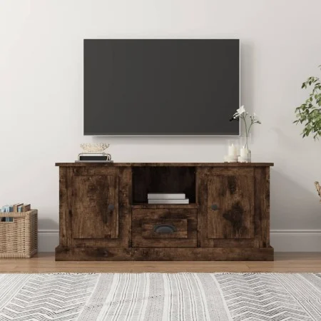 TV-Schrank aus geräuchertem Eichensperrholz, 100 x 35,5 x 45 cm von vidaXL, TV-Möbel - Ref: Foro24-816461, Preis: 72,04 €, Ra...
