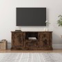 Mueble para TV madera contrachapada roble ahumado 100x35,5x45cm