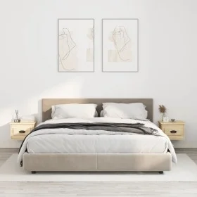 Wall bedside table 2 pcs Sonoma oak color 41.5x36x28 cm by vidaXL, Nightstands - Ref: Foro24-816383, Price: 53,68 €, Discount: %