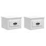 Wall bedside tables 2 pcs glossy white 41.5x36x28 cm by vidaXL, Nightstands - Ref: Foro24-816381, Price: 59,12 €, Discount: %