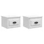 Wand-Nachttische 2 Stück glänzend weiß 41,5x36x28 cm von vidaXL, Nachttische - Ref: Foro24-816381, Preis: 58,50 €, Rabatt: %