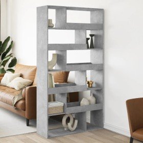 Separador de ambientes madera gris hormigón 100x33x187,5 cm