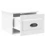 Mesitas de noche de pared 2 uds blanco brillante 41,5x36x28 cm de vidaXL, Mesitas de noche - Ref: Foro24-816381, Precio: 59,12 €