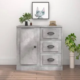Betongraues Sperrholz-Sideboard 70 x 35,5 x 67,5 cm von vidaXL, Sideboards - Ref: Foro24-816196, Preis: 104,60 €, Rabatt: %