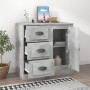 Aparador de madera contrachapada gris hormigón 70x35,5x67,5 cm de vidaXL, Aparadores - Ref: Foro24-816196, Precio: 106,14 €, ...