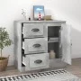 Betongraues Sperrholz-Sideboard 70 x 35,5 x 67,5 cm von vidaXL, Sideboards - Ref: Foro24-816196, Preis: 104,57 €, Rabatt: %