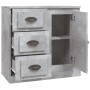 Aparador de madera contrachapada gris hormigón 70x35,5x67,5 cm de vidaXL, Aparadores - Ref: Foro24-816196, Precio: 106,14 €, ...