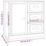 Aparador de madera contrachapada gris hormigón 70x35,5x67,5 cm de vidaXL, Aparadores - Ref: Foro24-816196, Precio: 104,57 €, ...