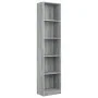 5-stöckiges Sperrholzregal Sonoma grau 40x24x175 cm von vidaXL, Bücherregale und Regale - Ref: Foro24-816069, Preis: 65,03 €,...