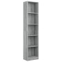 5-stöckiges Sperrholzregal Sonoma grau 40x24x175 cm von vidaXL, Bücherregale und Regale - Ref: Foro24-816069, Preis: 66,02 €,...