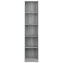 5-stöckiges Sperrholzregal Sonoma grau 40x24x175 cm von vidaXL, Bücherregale und Regale - Ref: Foro24-816069, Preis: 66,02 €,...