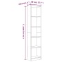 5-stöckiges Sperrholzregal Sonoma grau 40x24x175 cm von vidaXL, Bücherregale und Regale - Ref: Foro24-816069, Preis: 66,02 €,...