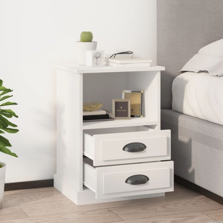 Mesitas de noche 2 unidades blancas 43x36x60 cm de vidaXL, Mesitas de noche - Ref: Foro24-816329, Precio: 96,36 €, Descuento: %