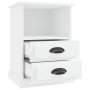 Nachttische 2 weiße Einheiten 43x36x60 cm von vidaXL, Nachttische - Ref: Foro24-816329, Preis: 96,46 €, Rabatt: %