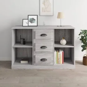 Sonoma graues Sperrholz-Sideboard 104,5 x 35,5 x 67,5 cm von vidaXL, Sideboards - Ref: Foro24-816238, Preis: 87,12 €, Rabatt: %