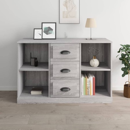 Sonoma graues Sperrholz-Sideboard 104,5 x 35,5 x 67,5 cm von vidaXL, Sideboards - Ref: Foro24-816238, Preis: 88,08 €, Rabatt: %